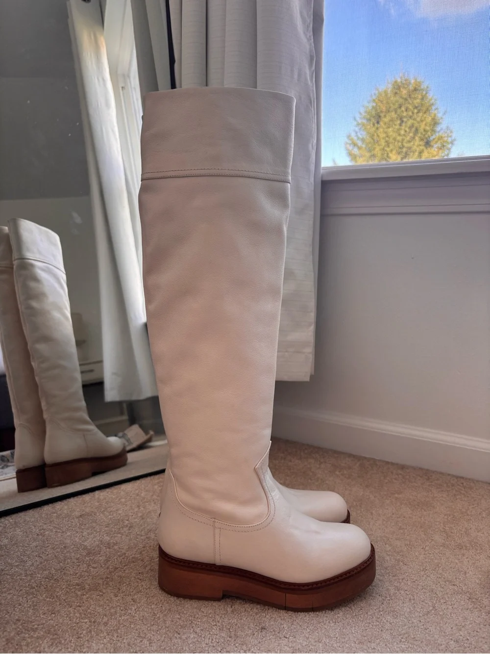 Paloma Barcelo Leather High Shaft Boots